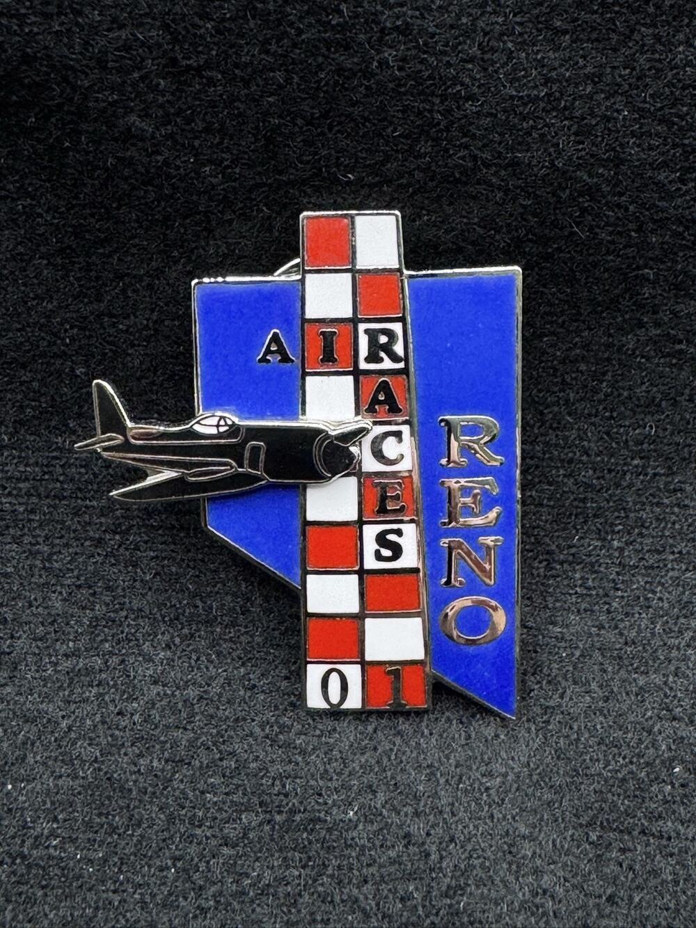 Reno National Championship Air Races Enamel Lapel Pin Pin Back 2001